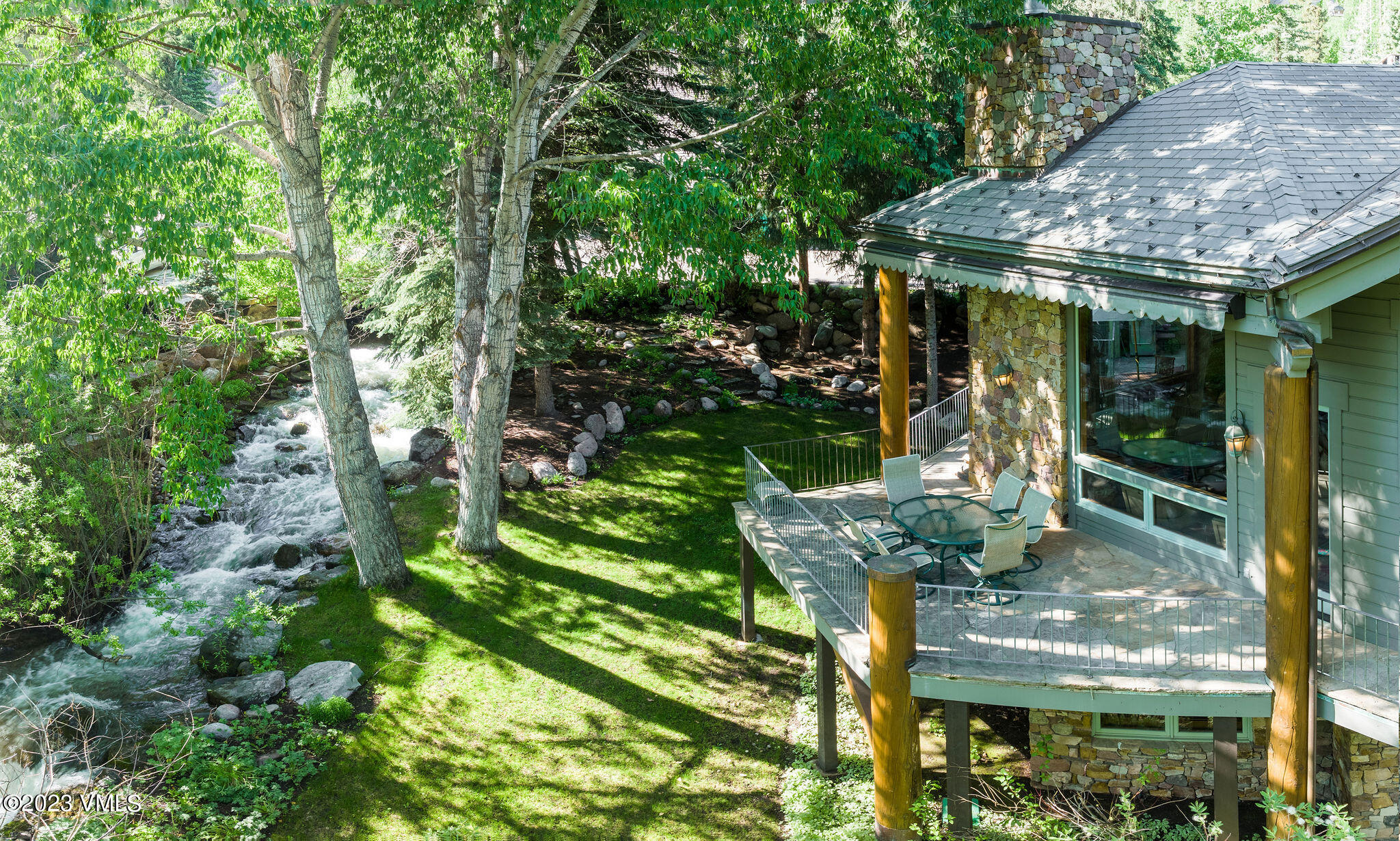 315 Mill Creek Circle Vail, CO 81657 - Photo 4 of 47 315_mill_creek_summer_aerial_e