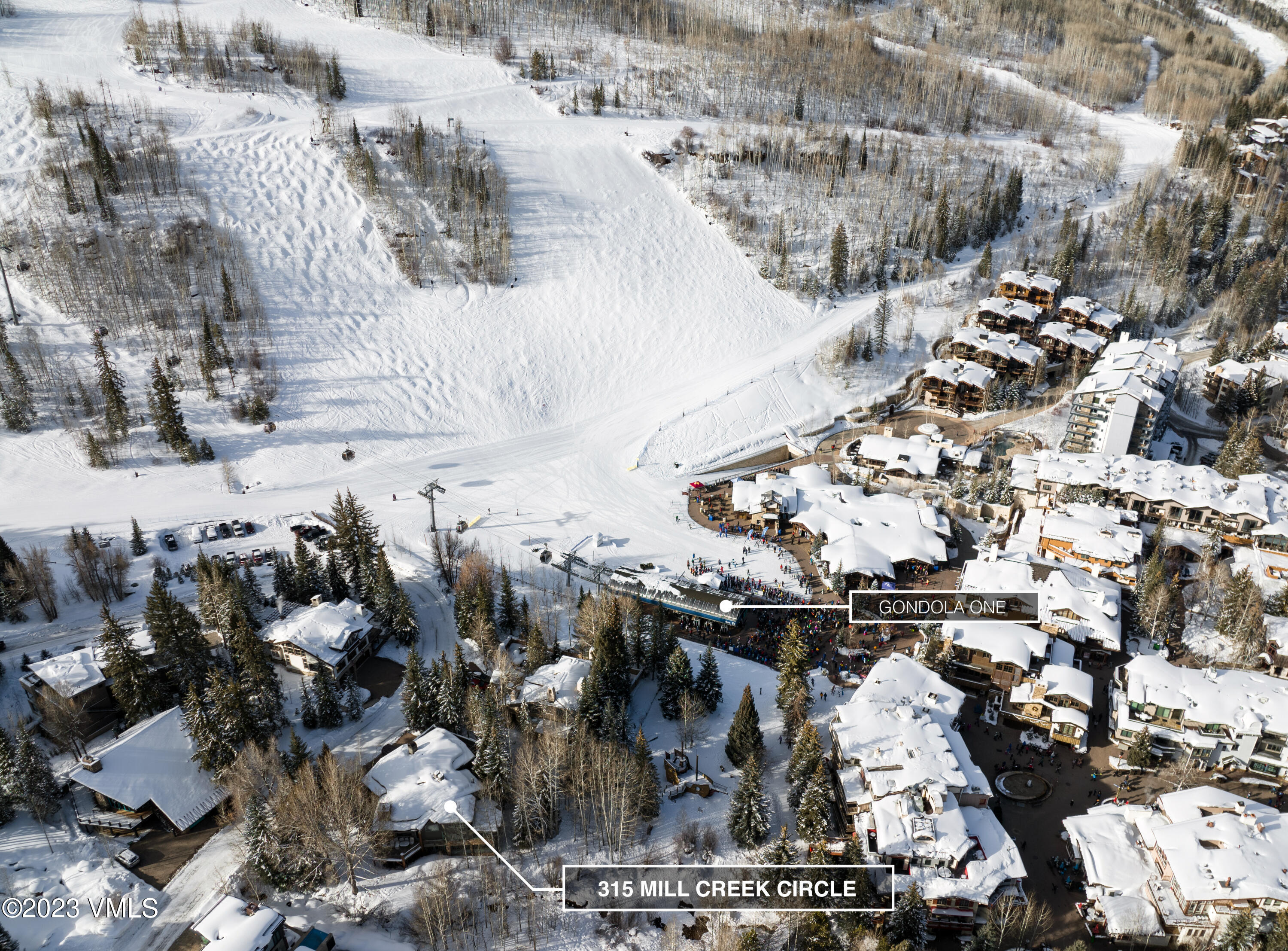 315 Mill Creek Circle Vail, CO 81657 - Photo 8 of 47 315_mill_creek_aerial_e