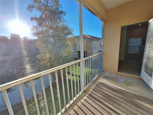 a view of a balcony