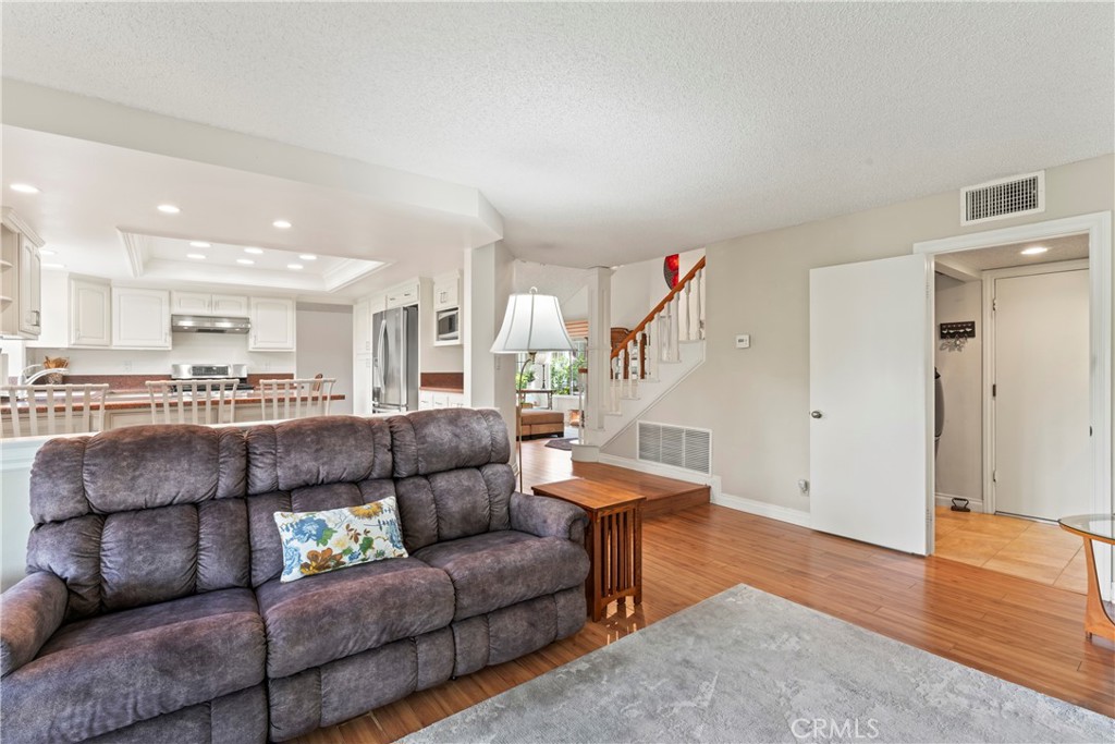 1749 Parkview Redlands, CA 92374 - Photo 19 of 55 a living room with furniture and a wooden floor