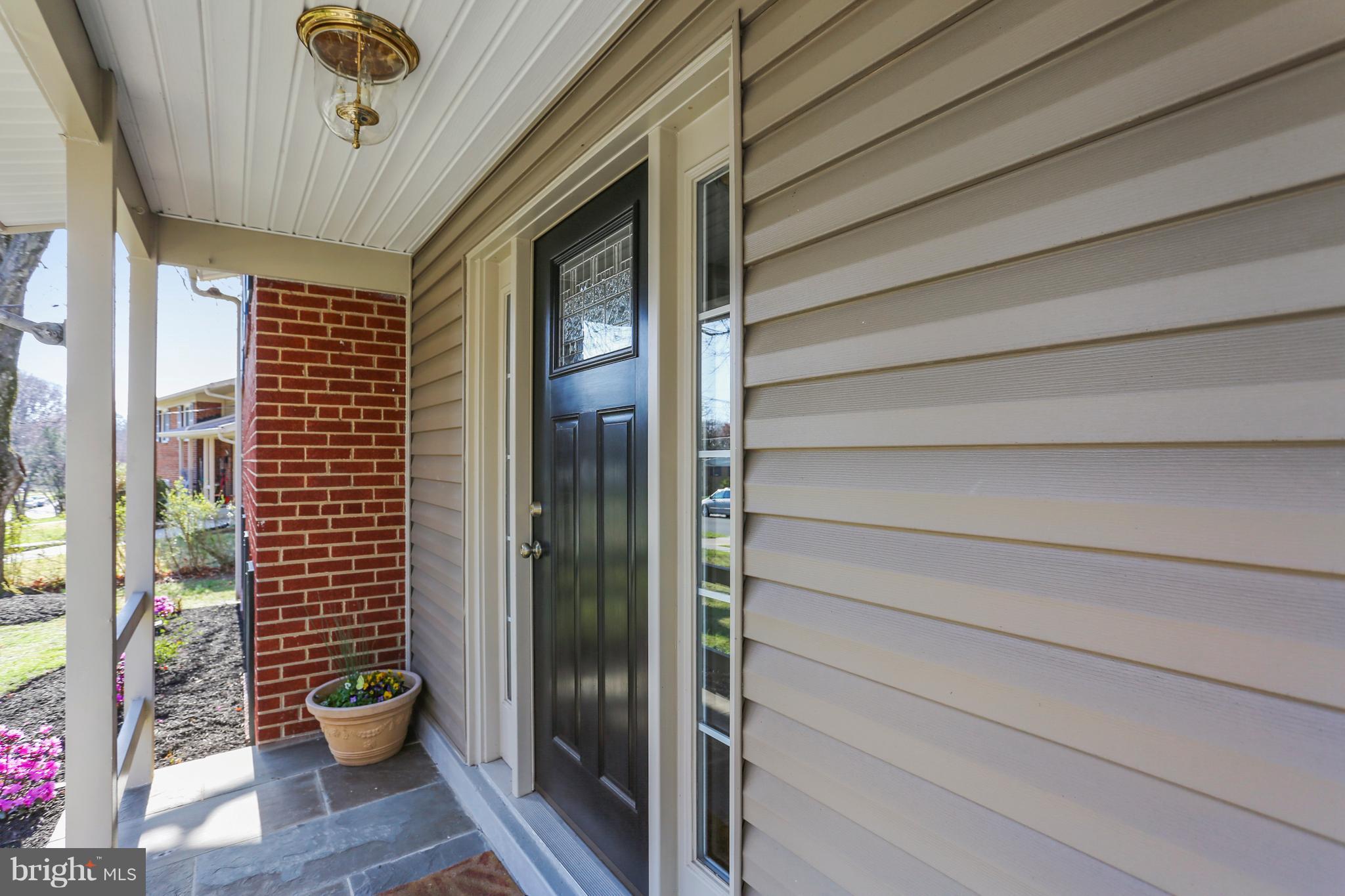 4005 Southend Road Rockville, MD 20853 - Photo 3 of 27 Front Entry from the covered flagstone porch
