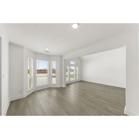 a view interior of a house wooden floor and windows
