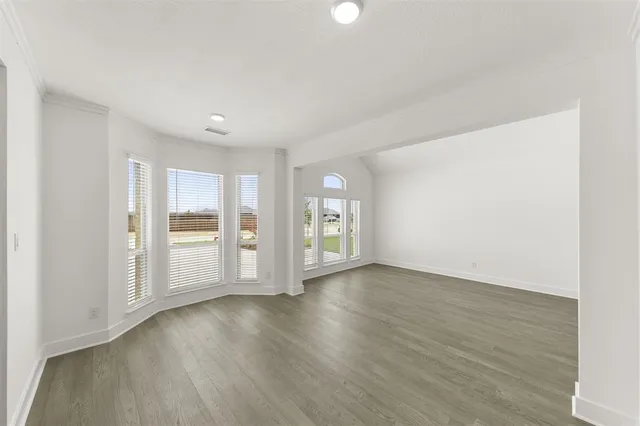 a view of a porch with a door
