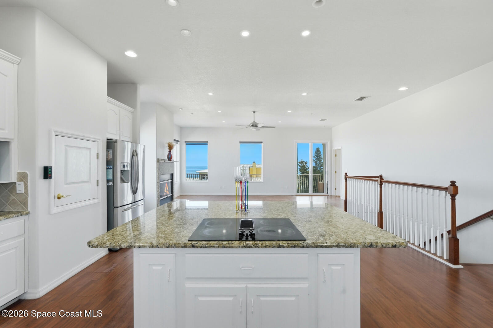 4688 South Atlantic Avenue Ponce Inlet, FL 32127 - Photo 22 of 83 a view of a kitchen with stainless steel appliances granite countertop a stove and a granite counter tops