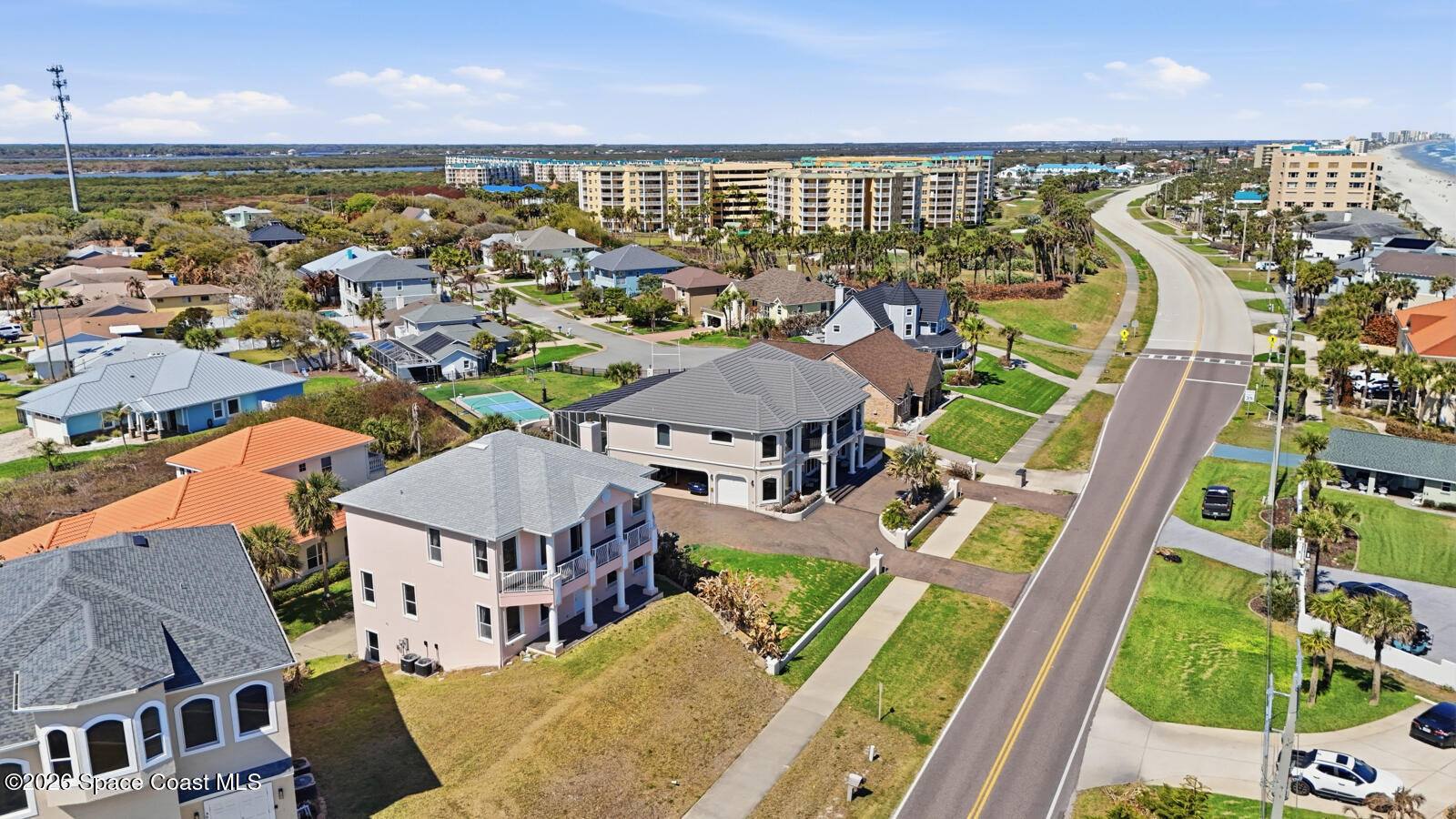 4688 South Atlantic Avenue Ponce Inlet, FL 32127 - Photo 60 of 83 a view of a city with an ocean view