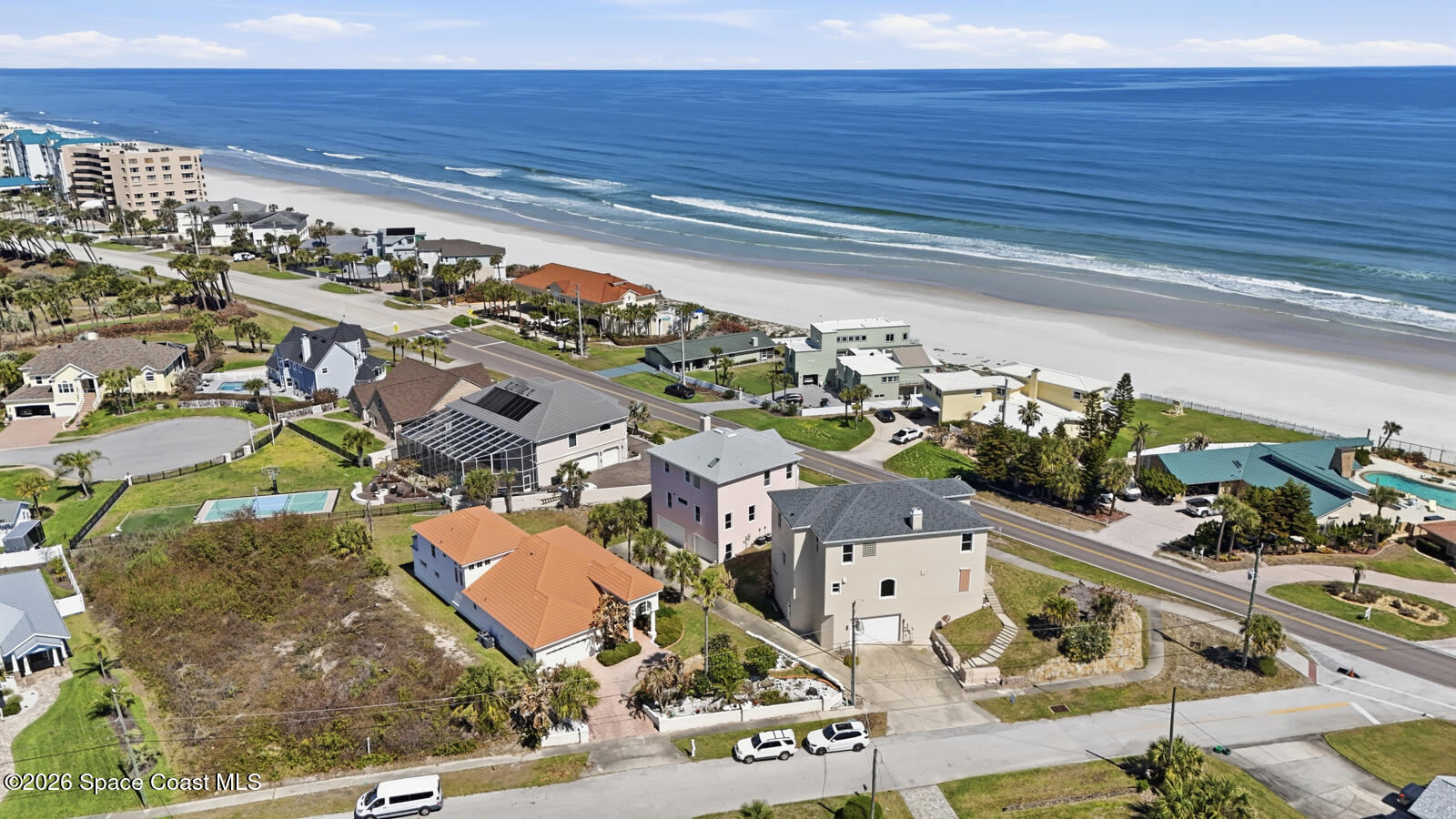 4688 South Atlantic Avenue Ponce Inlet, FL 32127 - Photo 62 of 83 an aerial view of a house with a ocean view
