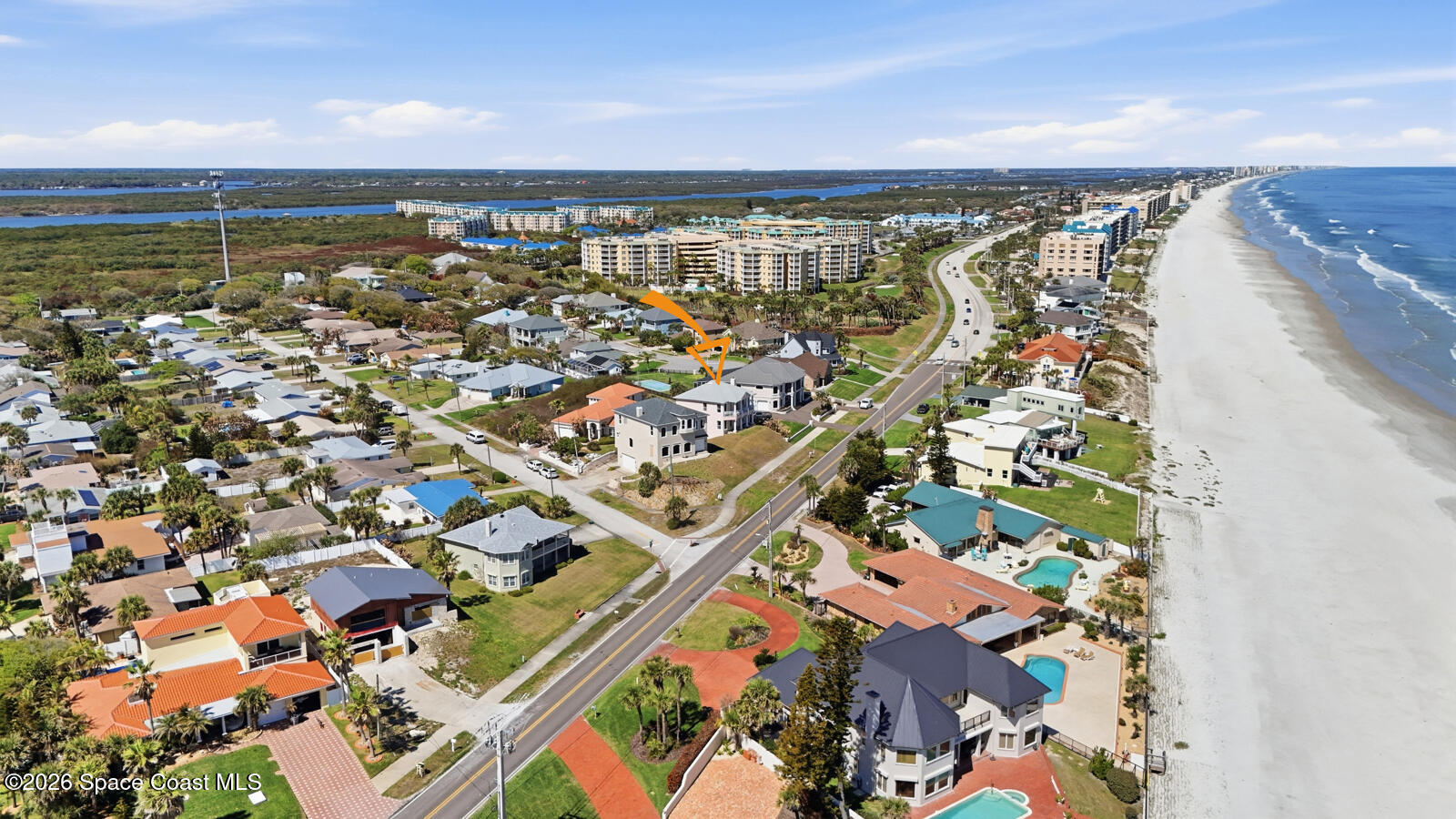 4688 South Atlantic Avenue Ponce Inlet, FL 32127 - Photo 68 of 83 an aerial view of a city