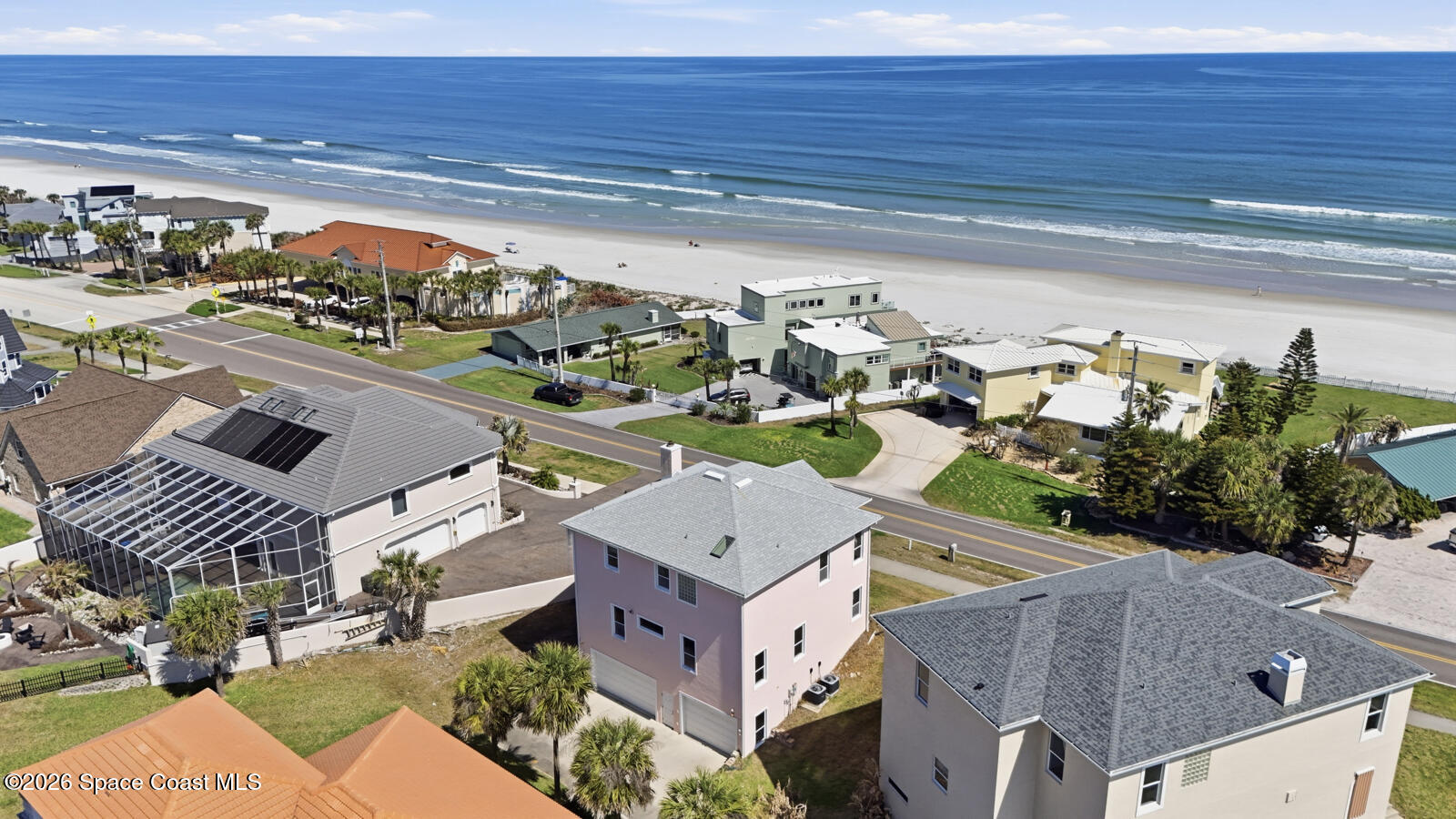 4688 South Atlantic Avenue Ponce Inlet, FL 32127 - Photo 72 of 83 an aerial view of a house with a ocean view