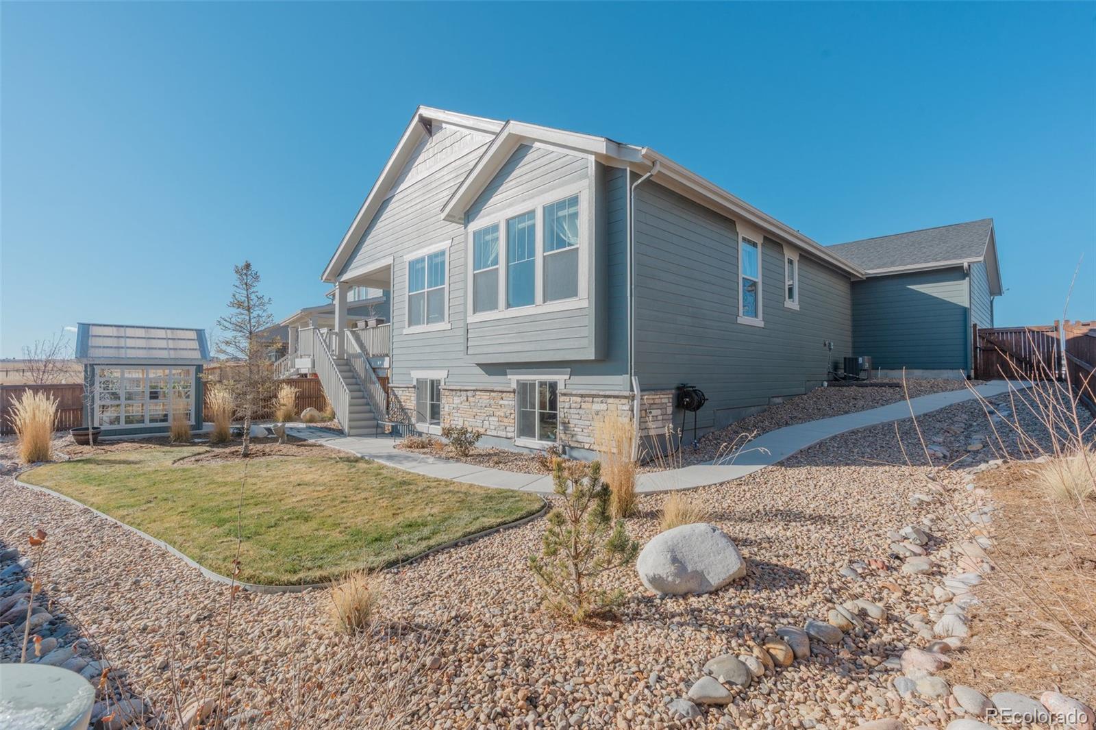 1122 Highpoint Trail Elizabeth, CO 80107 - Photo 40 of 45 a view of a house with backyard
