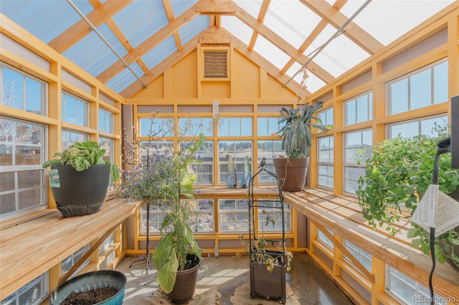 1122 Highpoint Trail Elizabeth, CO 80107 - Photo 43 of 45 a view of a building with a window and potted plants