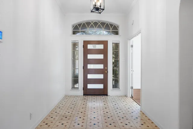 a view of an entryway door
