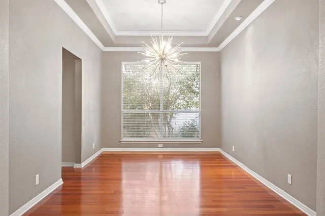 a view of an empty room