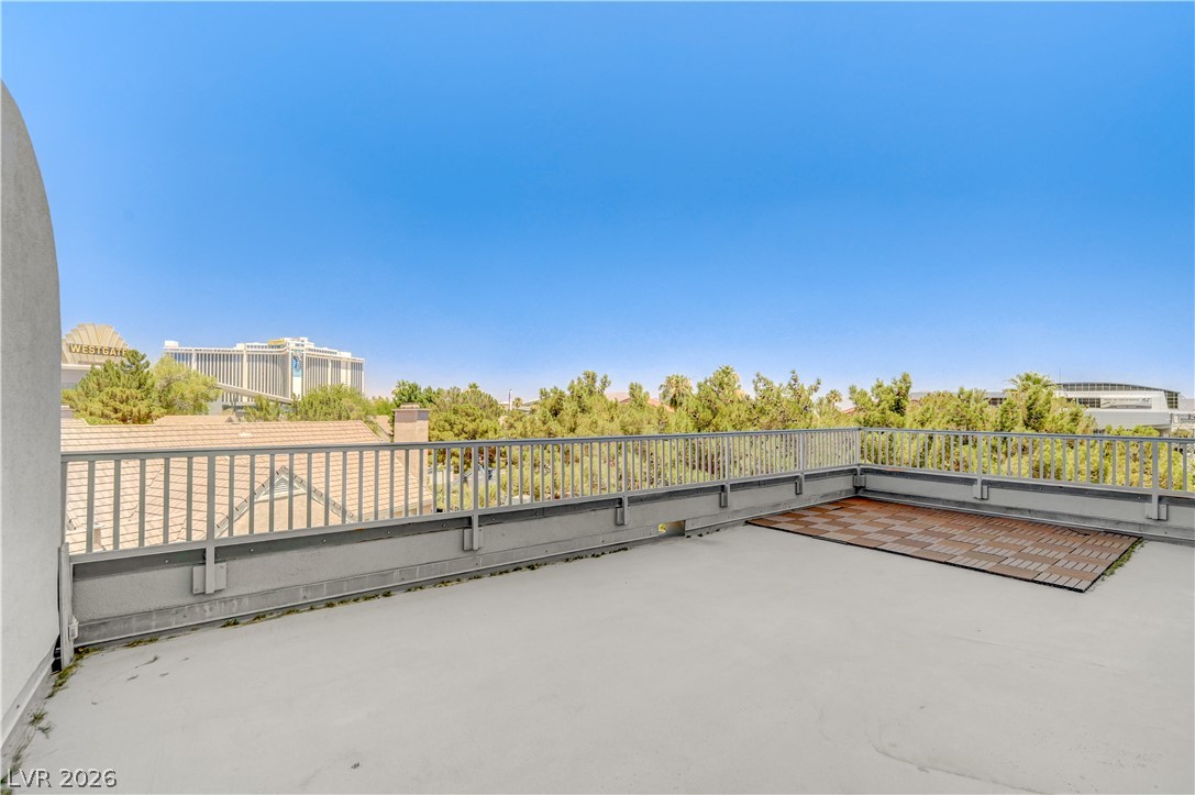 360 East Desert Inn Road, Unit 402 Las Vegas, NV 89109 - Photo 25 of 40 Enjoy scenic urban views from this private rooftop deck.