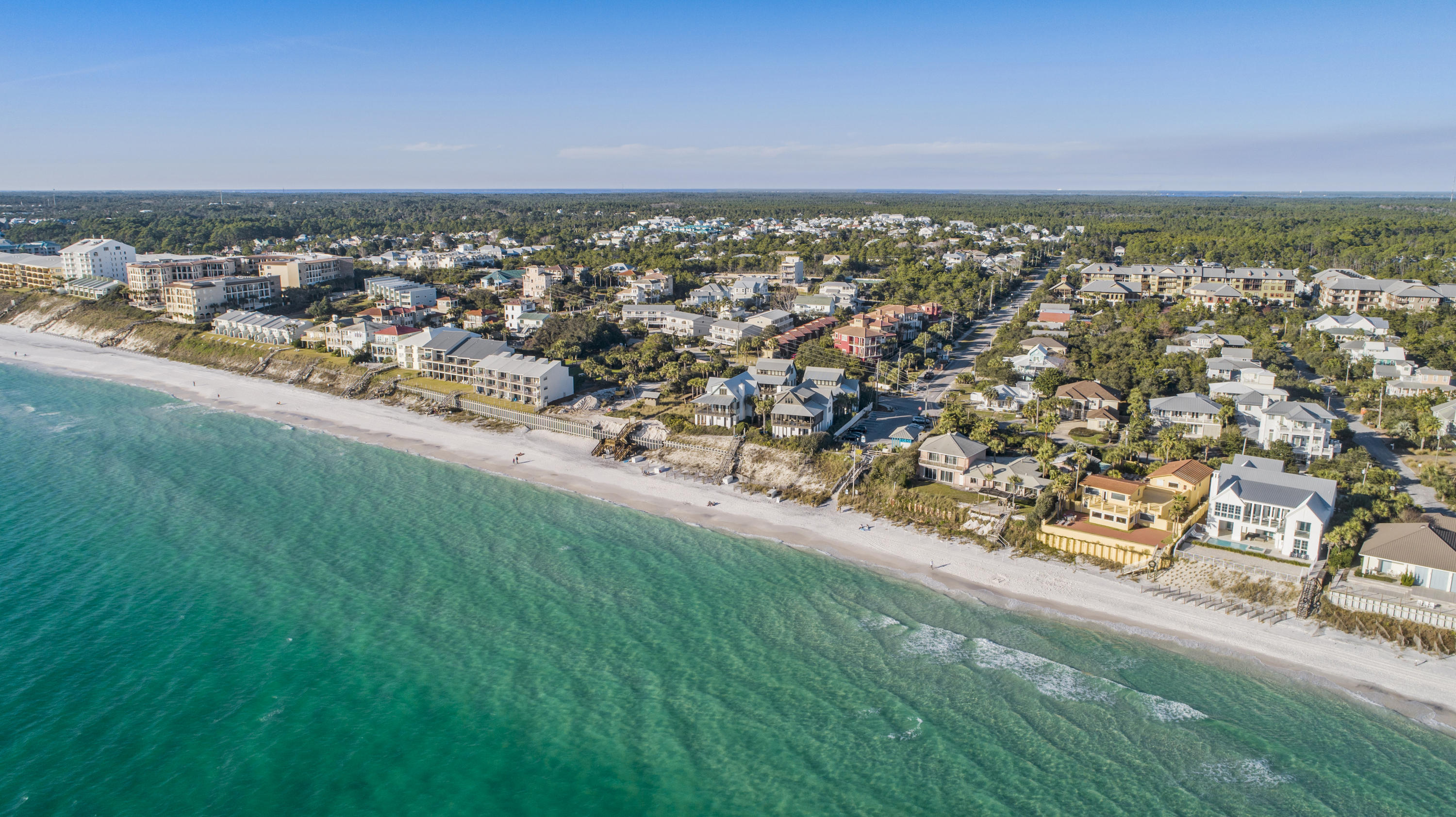134 Blue Lake Road Santa Rosa Beach, FL 32459 - Photo 48 of 49 an aerial view of a residential houses with city view