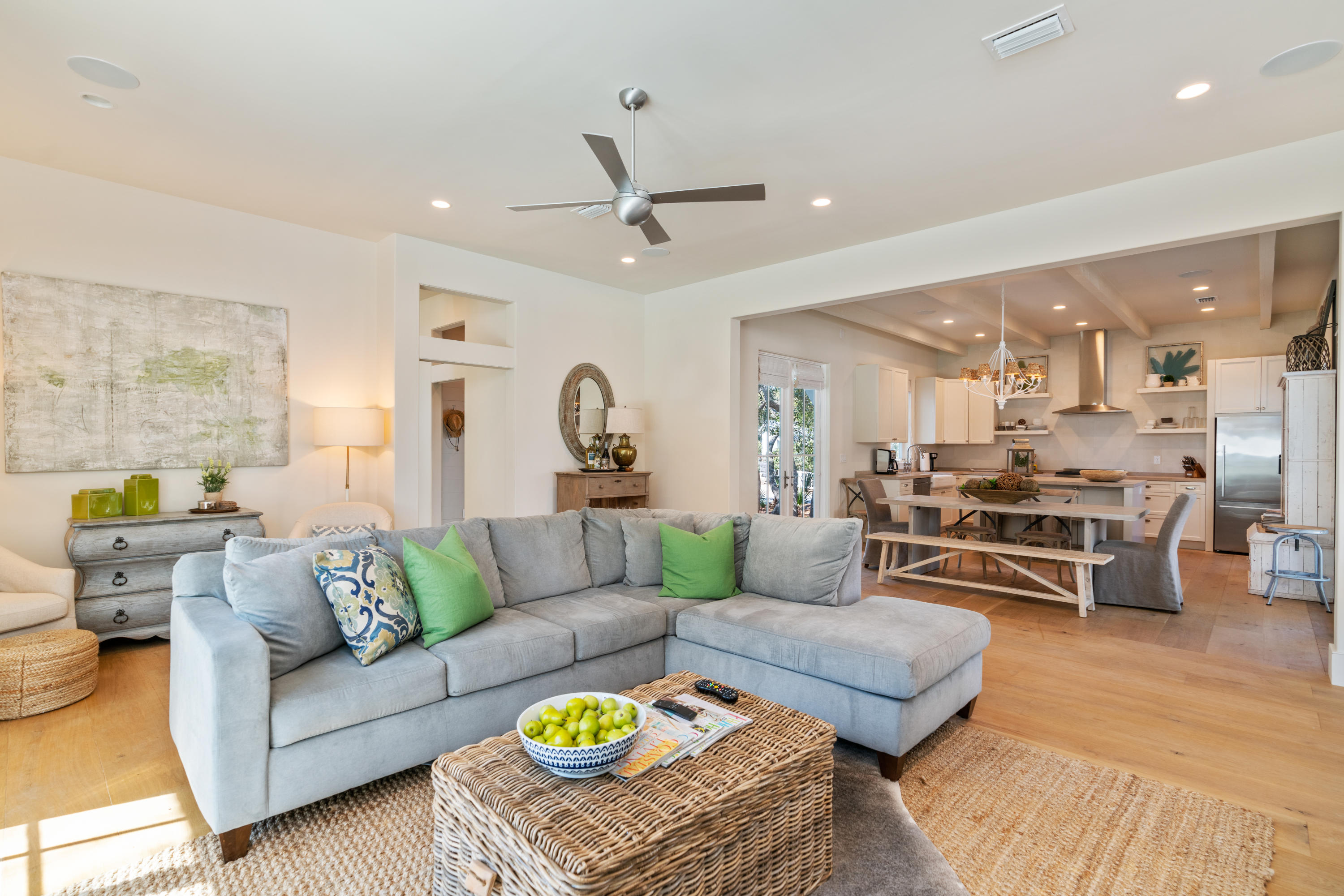 134 Blue Lake Road Santa Rosa Beach, FL 32459 - Photo 10 of 49 a living room with furniture kitchen view and a table
