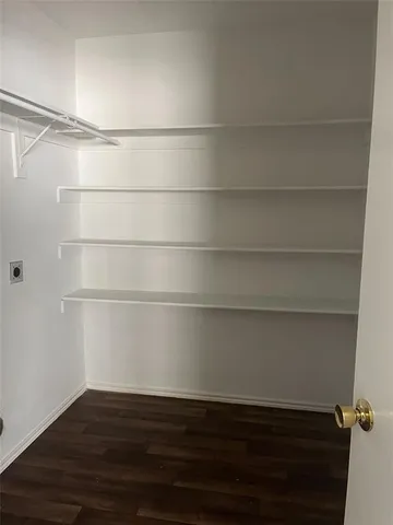 a view of a room with empty racks