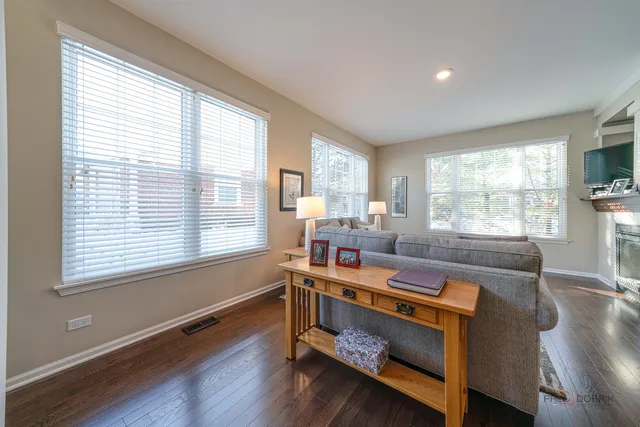 a room with furniture and windows