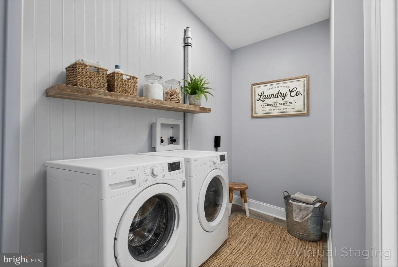 312 West Monroe Avenue Magnolia, NJ 08049 - Photo 13 of 43 a view of storage and utility room with washer and dryer