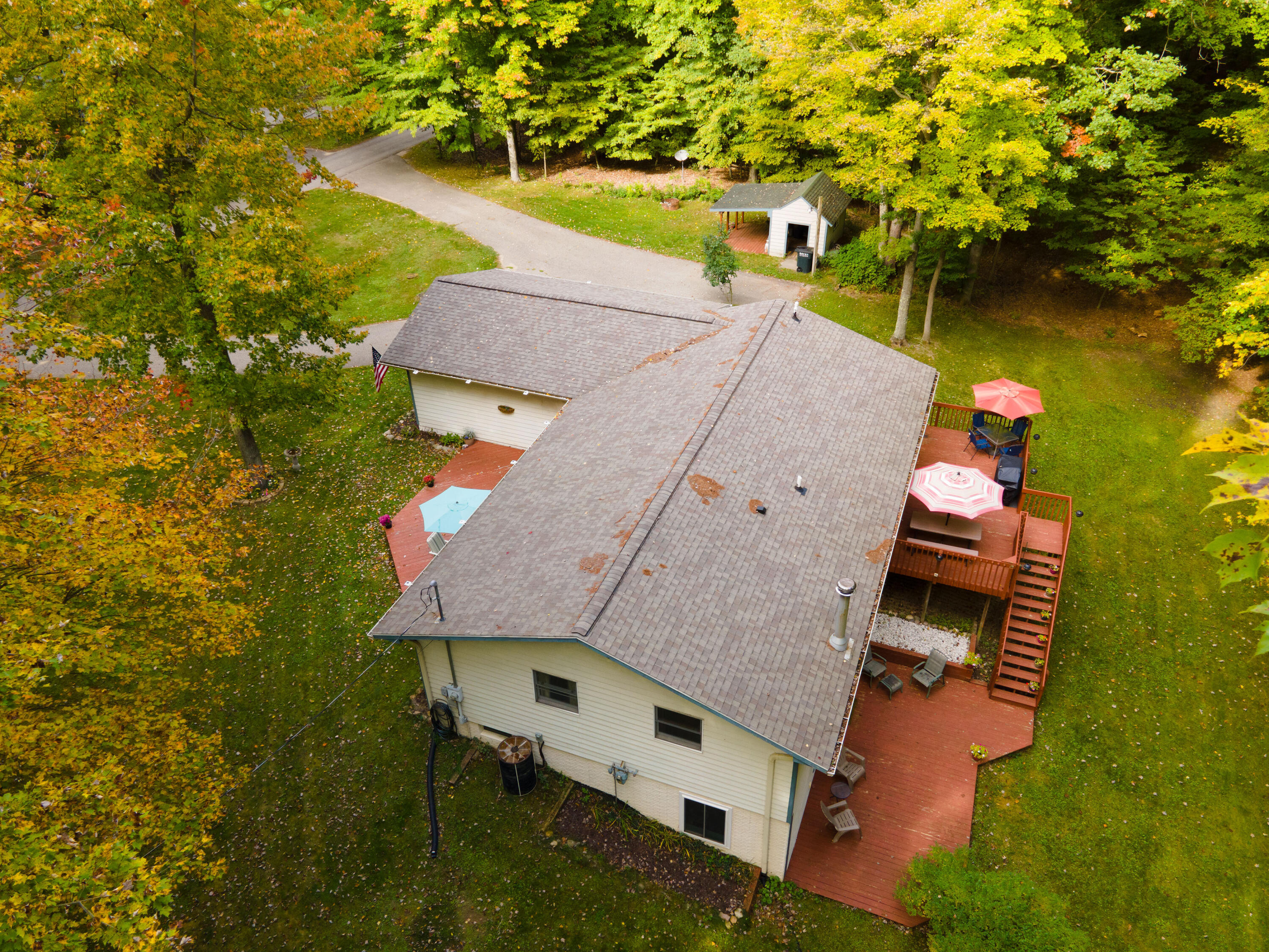 Undisclosed Address Newaygo, MI 49337 - Photo 7 of 29 7. Roof and Deck Exterior Aerial