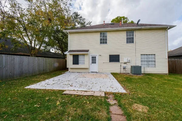 a view of a backyard with a garden
