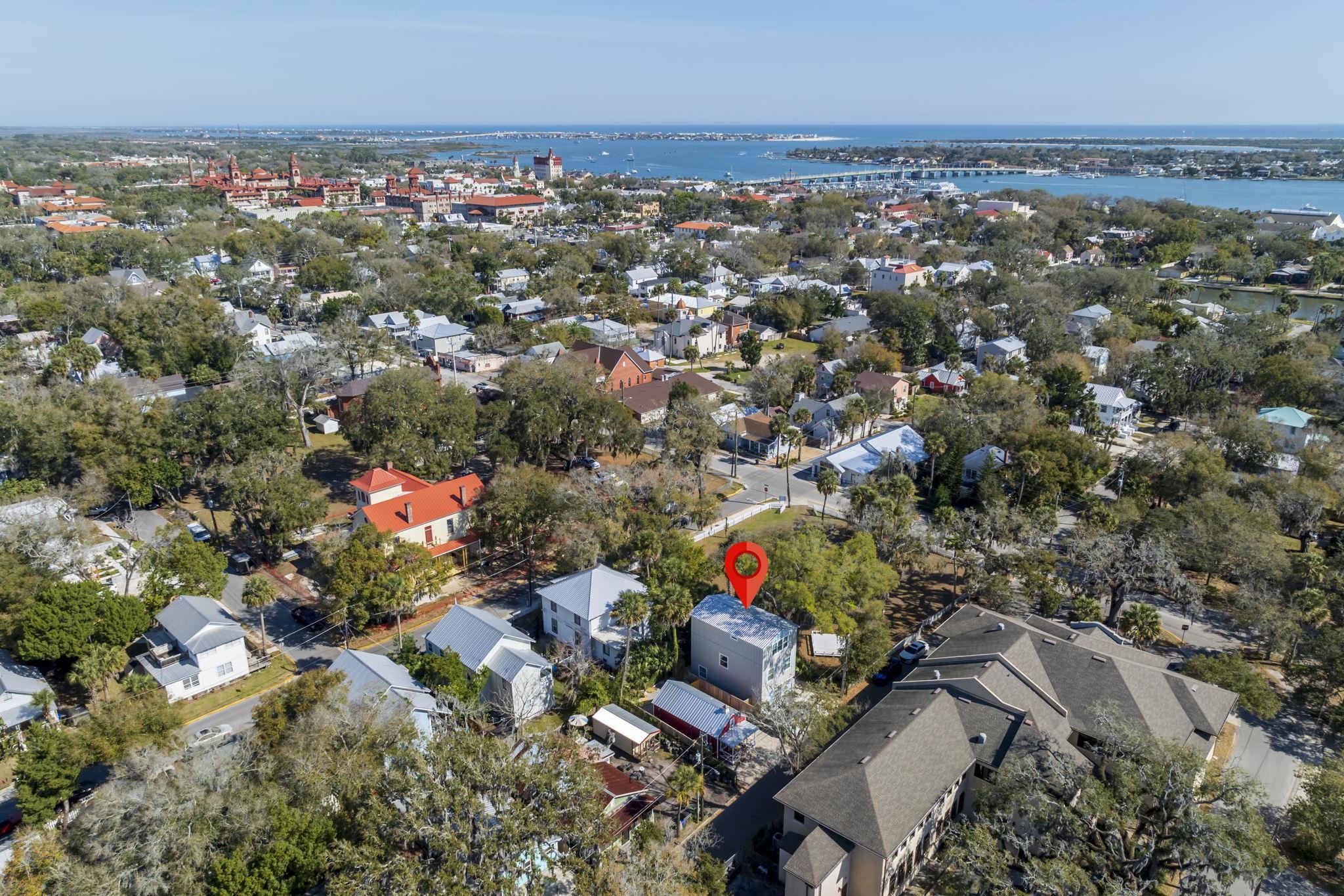 110 Moore Street St. Augustine, FL 32084 - Photo 33 of 39 an aerial view of a city