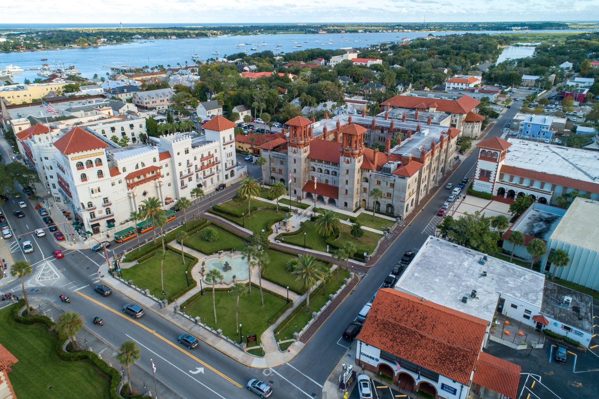 110 Moore Street St. Augustine, FL 32084 - Photo 34 of 39 an aerial view of a city