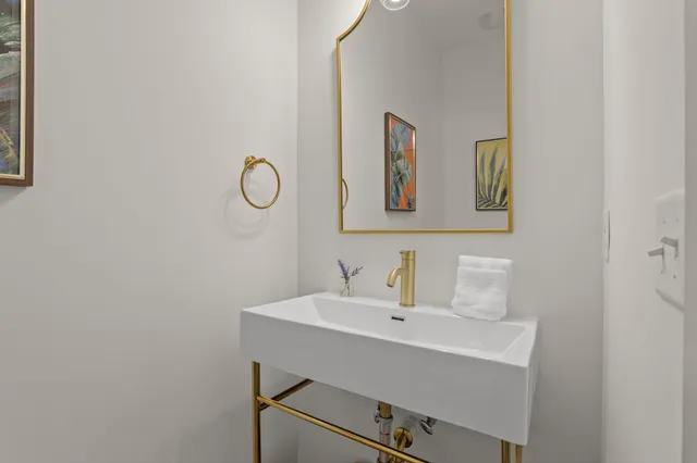 a view of hallway with window and hallway