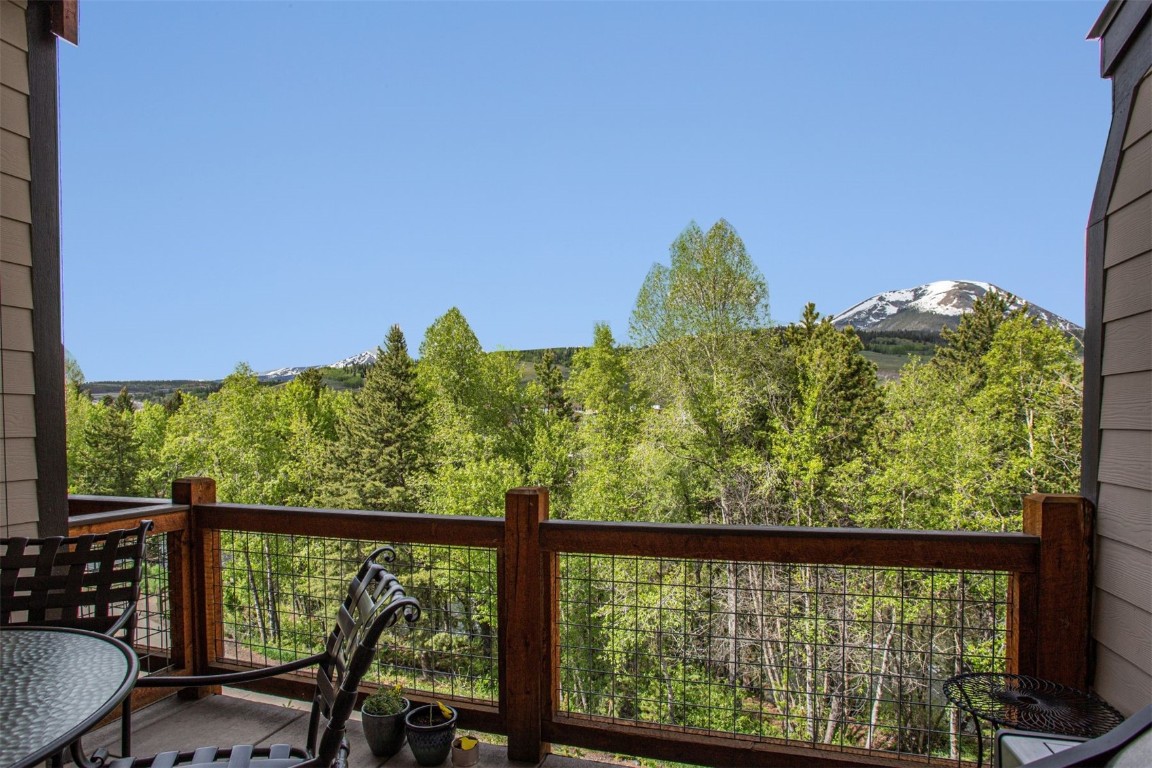 421 Rainbow Drive, Unit 5 Silverthorne, CO 80498 - Photo 2 of 36 a view of a balcony with chairs