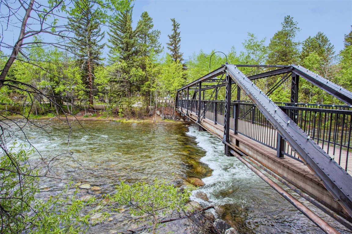 421 Rainbow Drive, Unit 5 Silverthorne, CO 80498 - Photo 34 of 36 a view of a house with large trees in the background