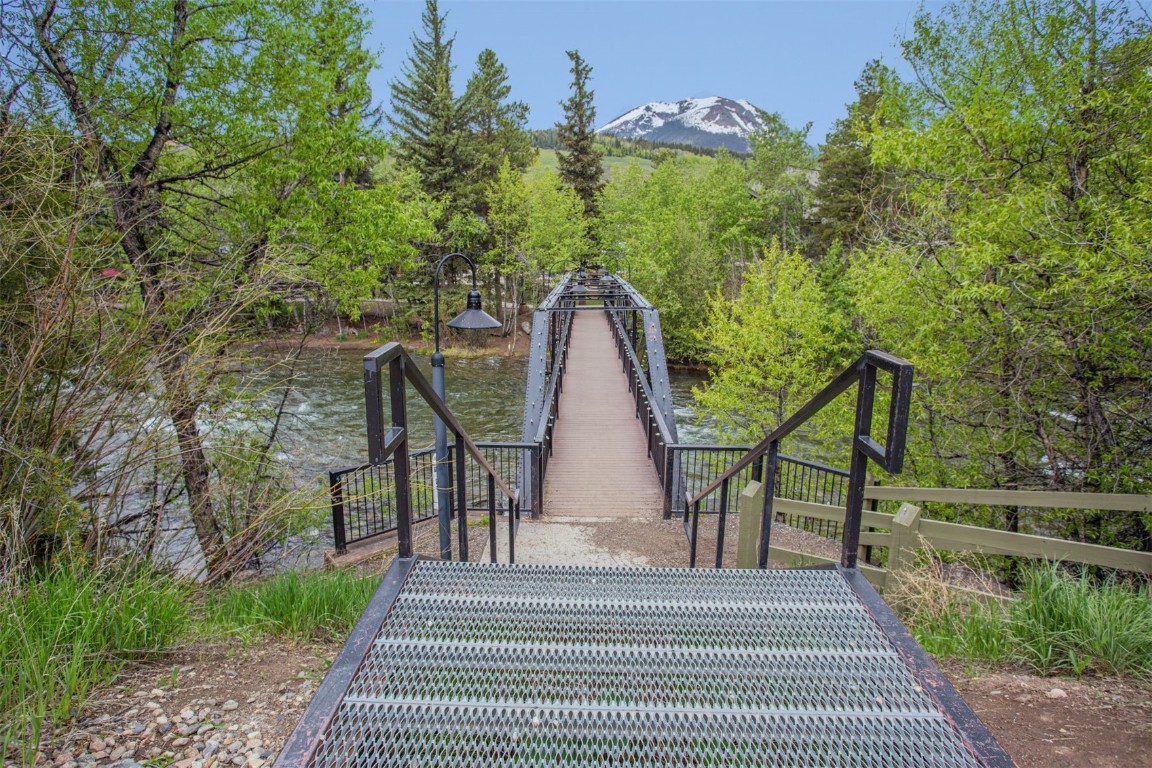 421 Rainbow Drive, Unit 5 Silverthorne, CO 80498 - Photo 35 of 36 a view of a house with backyard and trees