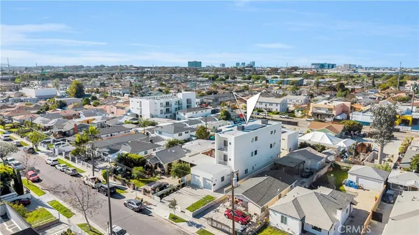 an aerial view of a city