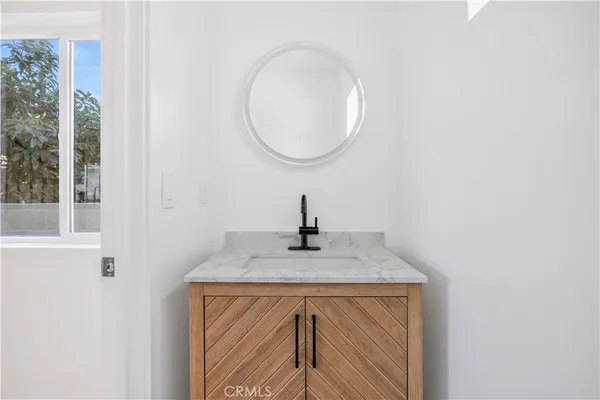 a view of a sink in a bathroom