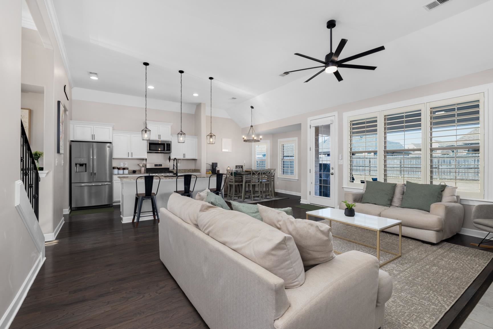 235 Misty Fields Road Oakland, TN 38060 - Photo 12 of 40 a living room with furniture and kitchen view