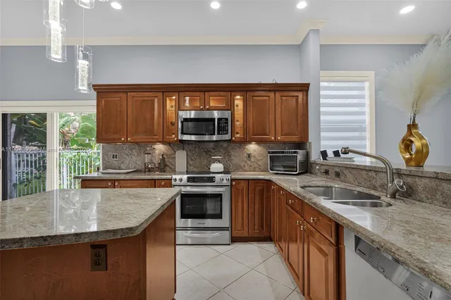 a bed room with a bed and a large window