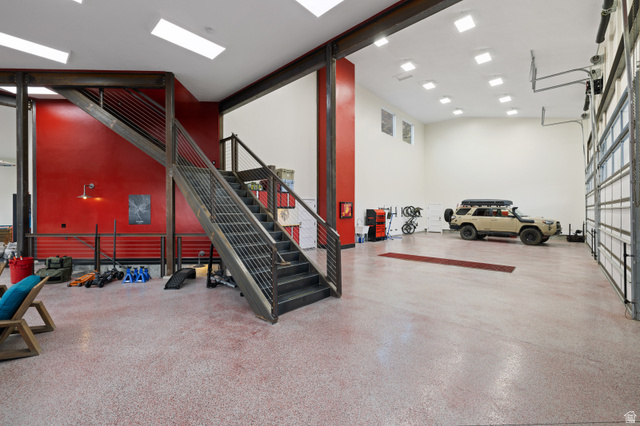 1263 Chapman Court Alpine, UT 84004 - Photo 21 of 83 Exercise room with a high ceiling and a garage