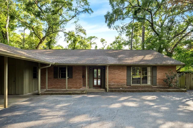 a backyard of a house