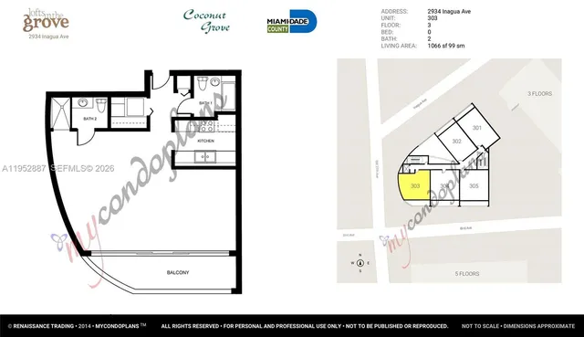 $2,400 | 2694 Inagua Avenue, Unit 303, Coconut Grove, FL 33133
