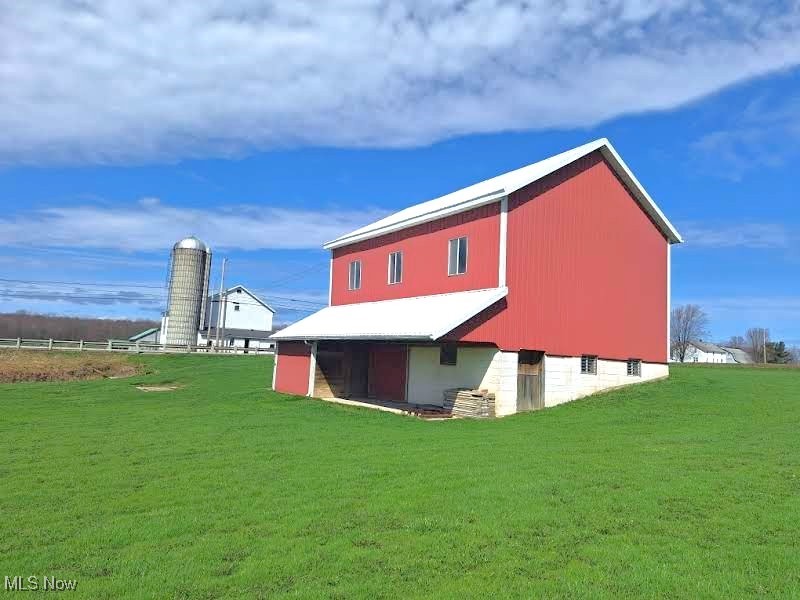 17091 Madison Road Middlefield, OH 44062 - Photo 47 of 50 36x28 Bank barn with 4 box stalls and tack room.