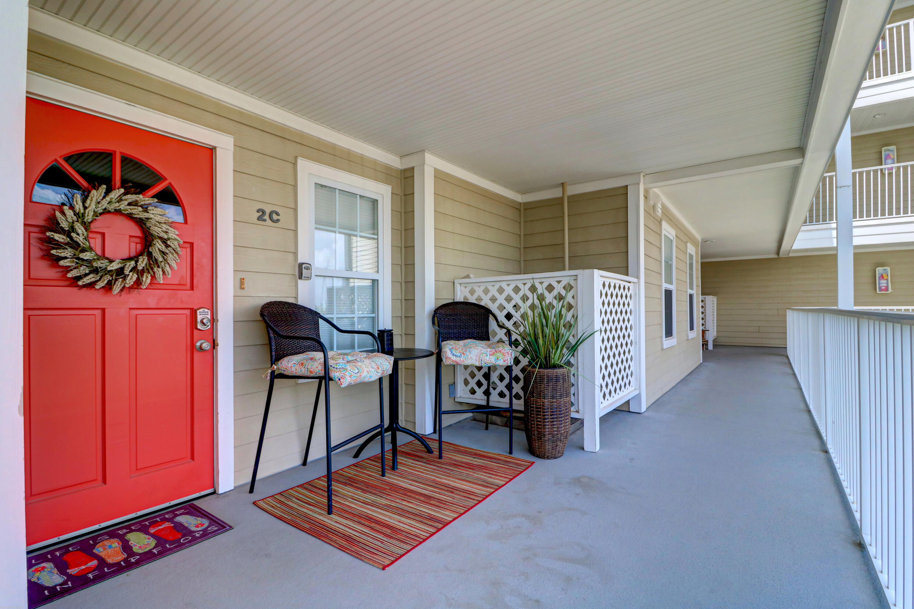 2395 Folly Road, Unit 2C Folly Beach, SC 29439 - Photo 2 of 64 2C Front Entrance