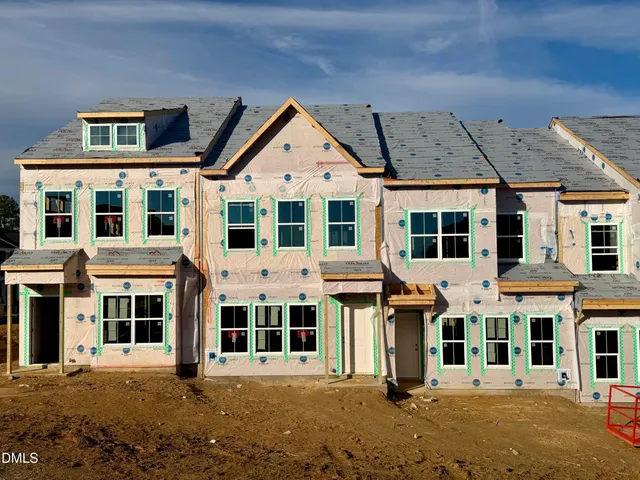 front view of a building with a street