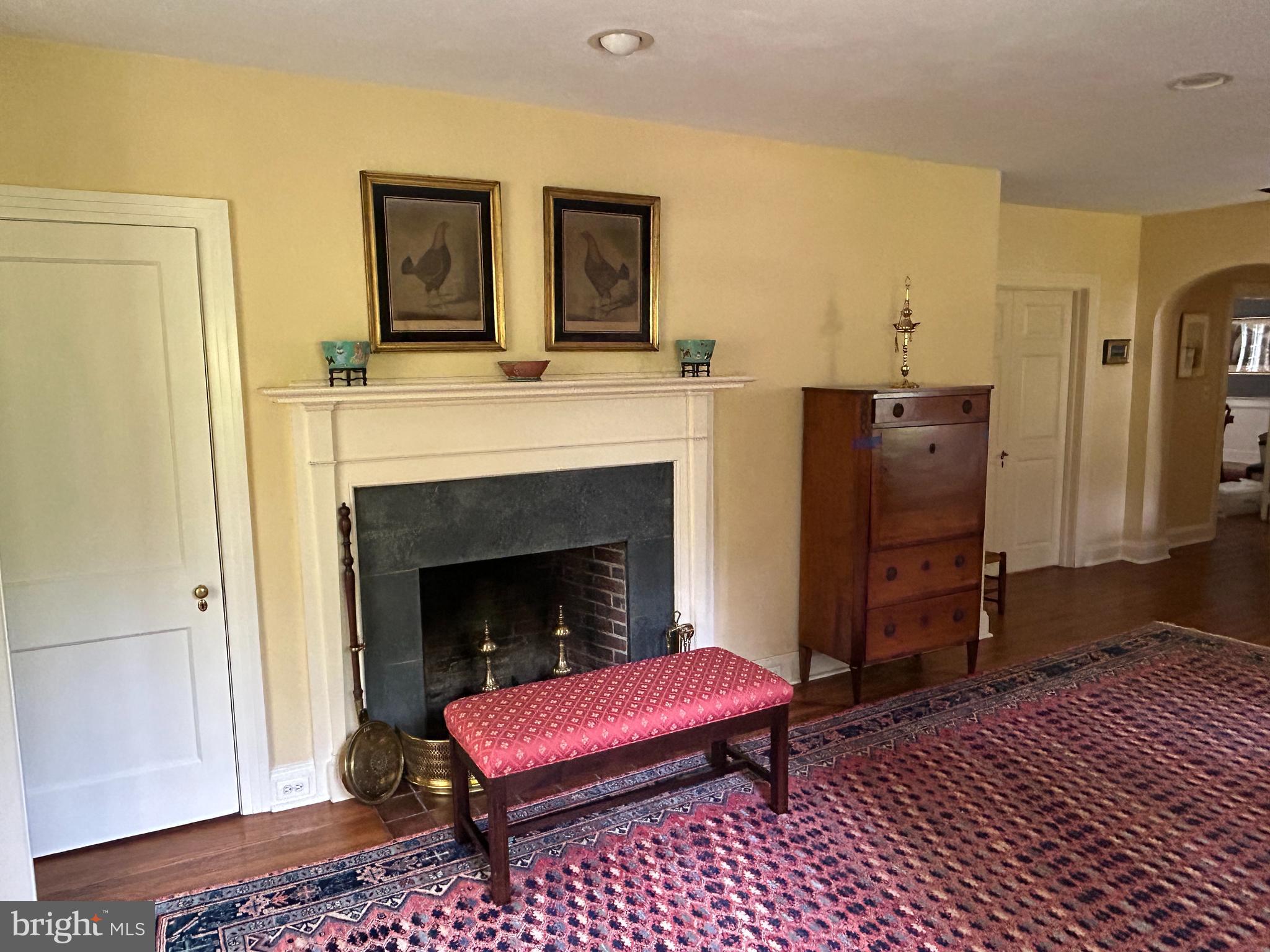 750 Harrison Road Villanova, PA 19085 - Photo 8 of 43 a living room with furniture and a fireplace