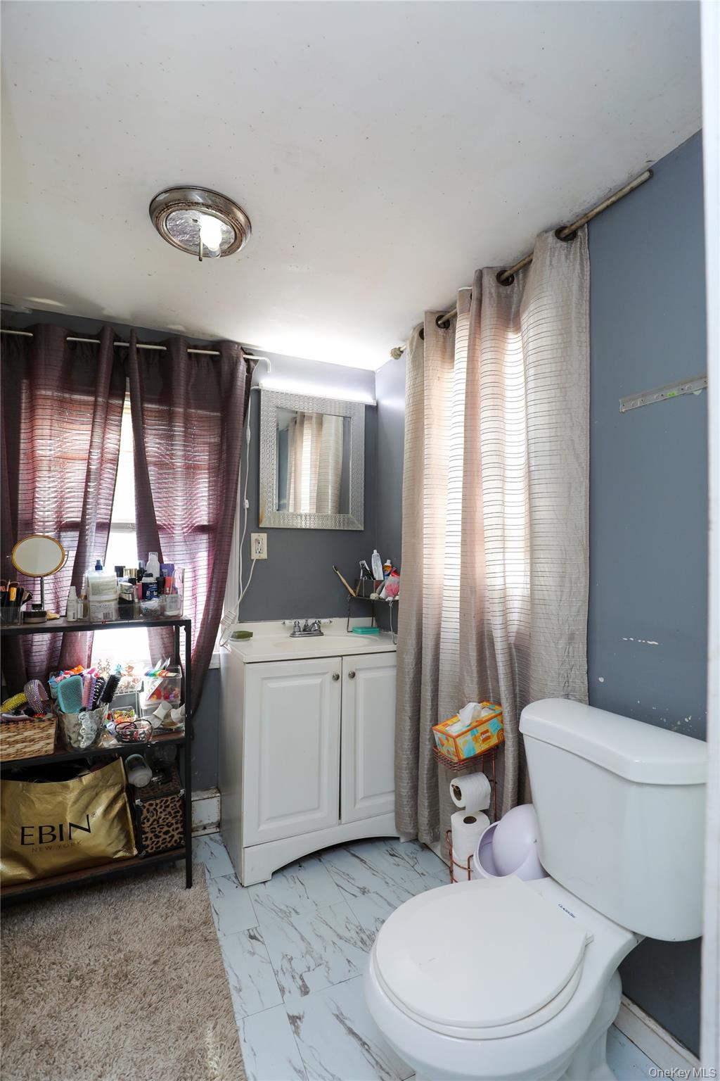 654 Broadway, Unit 9W Esopus, NY 12487 - Photo 14 of 26 a bathroom with a sink a toilet and mirror