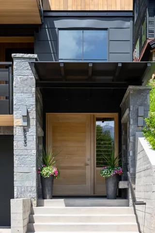 a view of front door