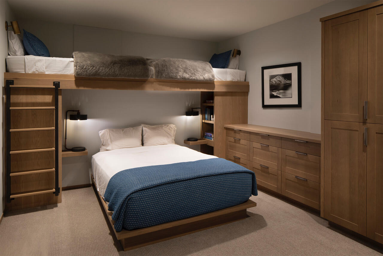 653 East Pandora Avenue Telluride, CO 81435 - Photo 26 of 35 a bedroom with a bed and lamp