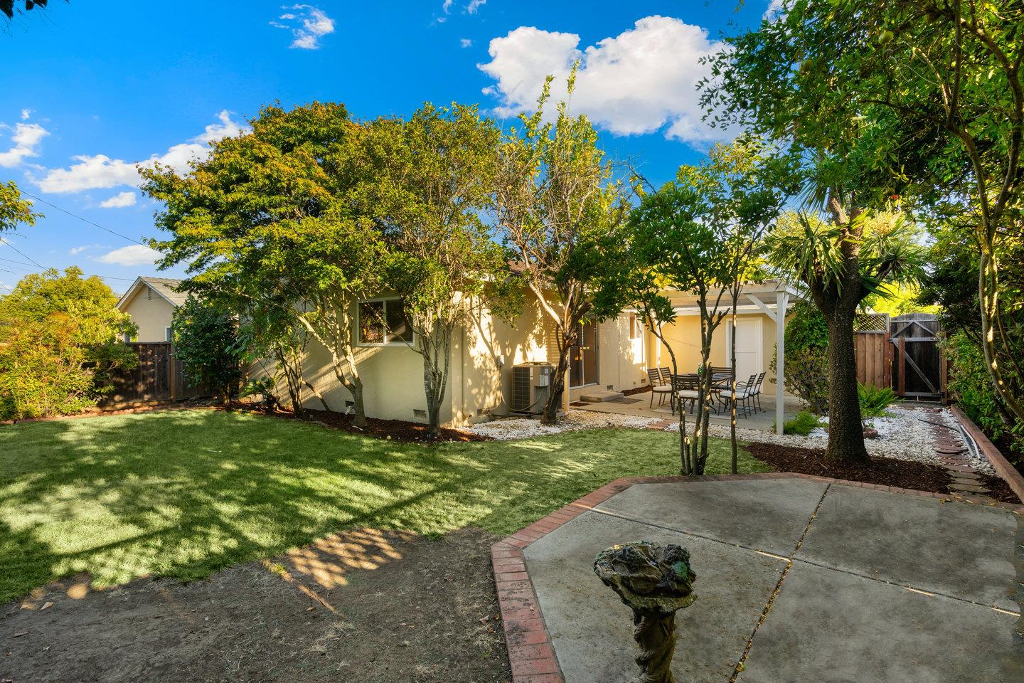 7457 Rollingdell Drive Cupertino, CA 95014 - Photo 31 of 33 a backyard of a house with lots of green space