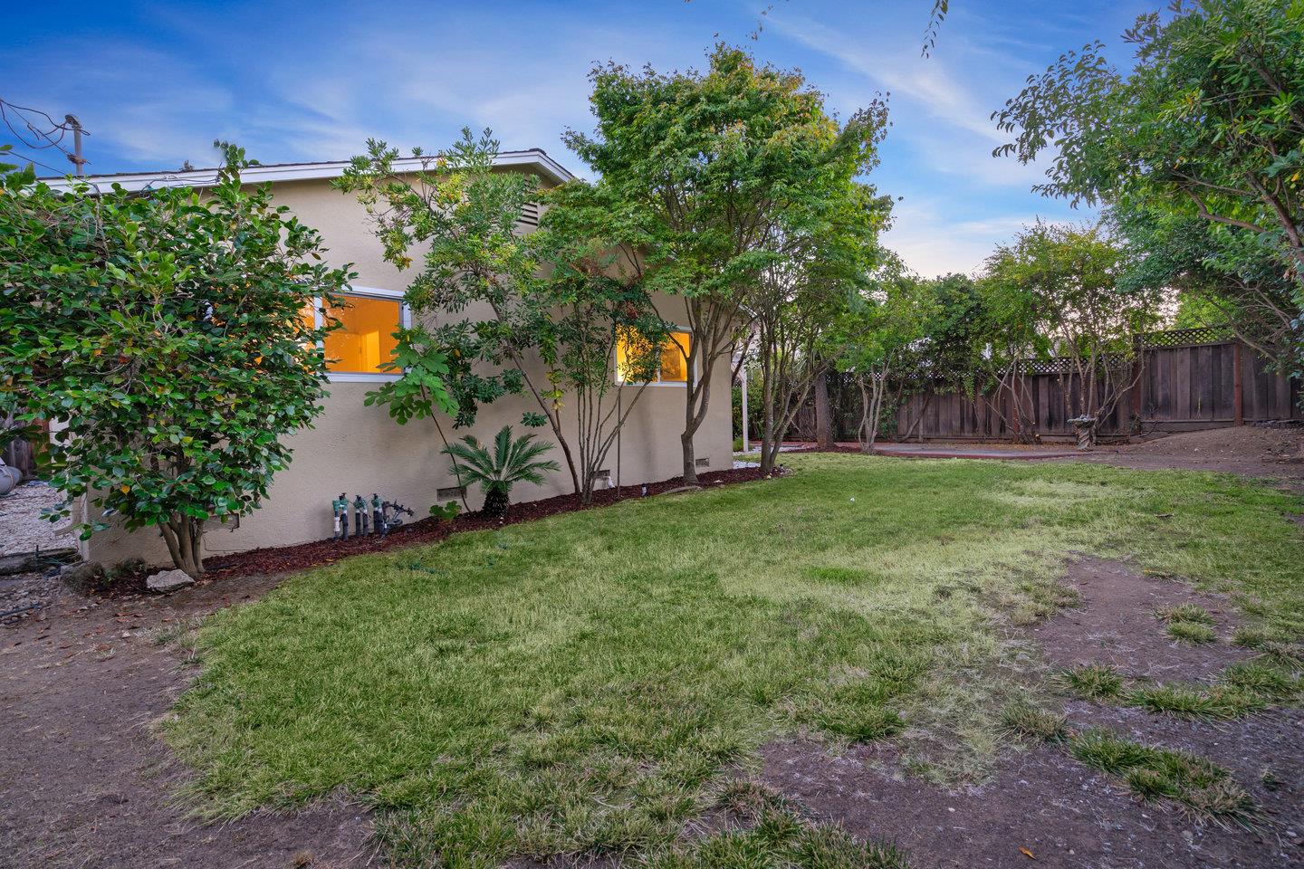 7457 Rollingdell Drive Cupertino, CA 95014 - Photo 33 of 33 a view of a yard with plants and a palm tree