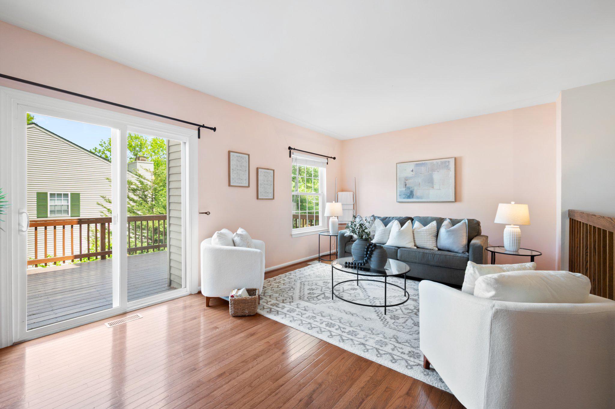 10364 Castlehedge Terrace Silver Spring, MD 20902 - Photo 11 of 31 Living room with sliding doors to the deck