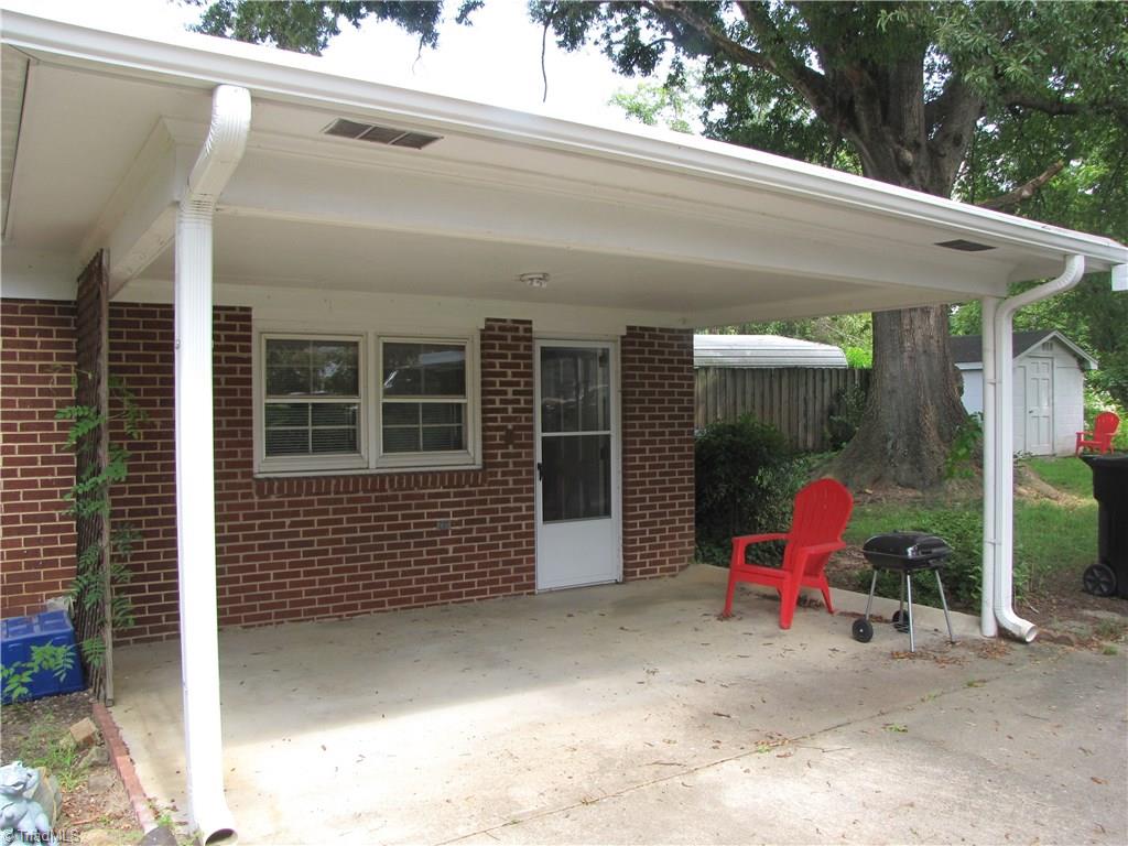 Covered Patio at side/rear of house
