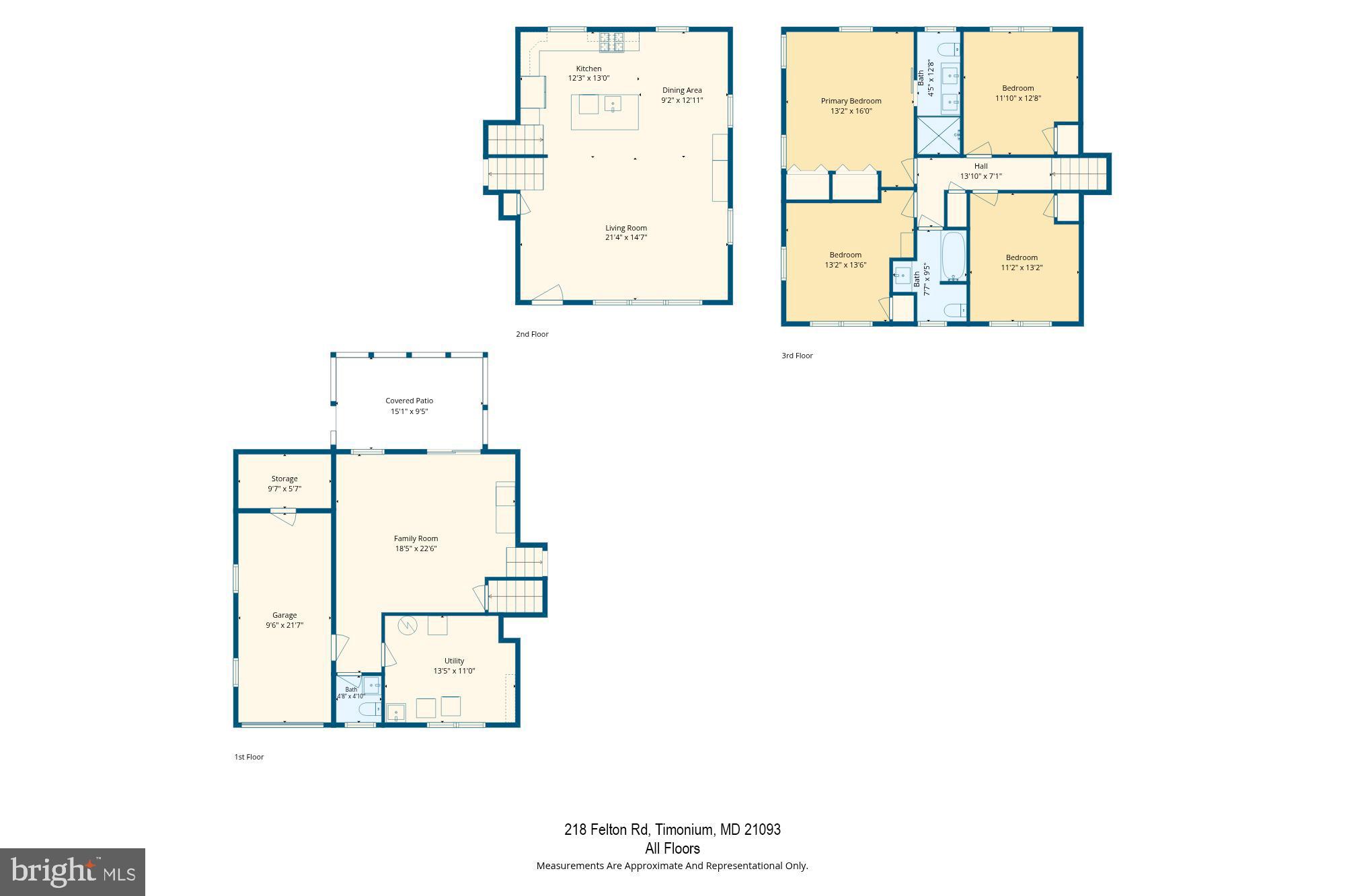 218 Felton Road Lutherville-Timonium, MD 21093 - Photo 55 of 55 3-level Floorplan