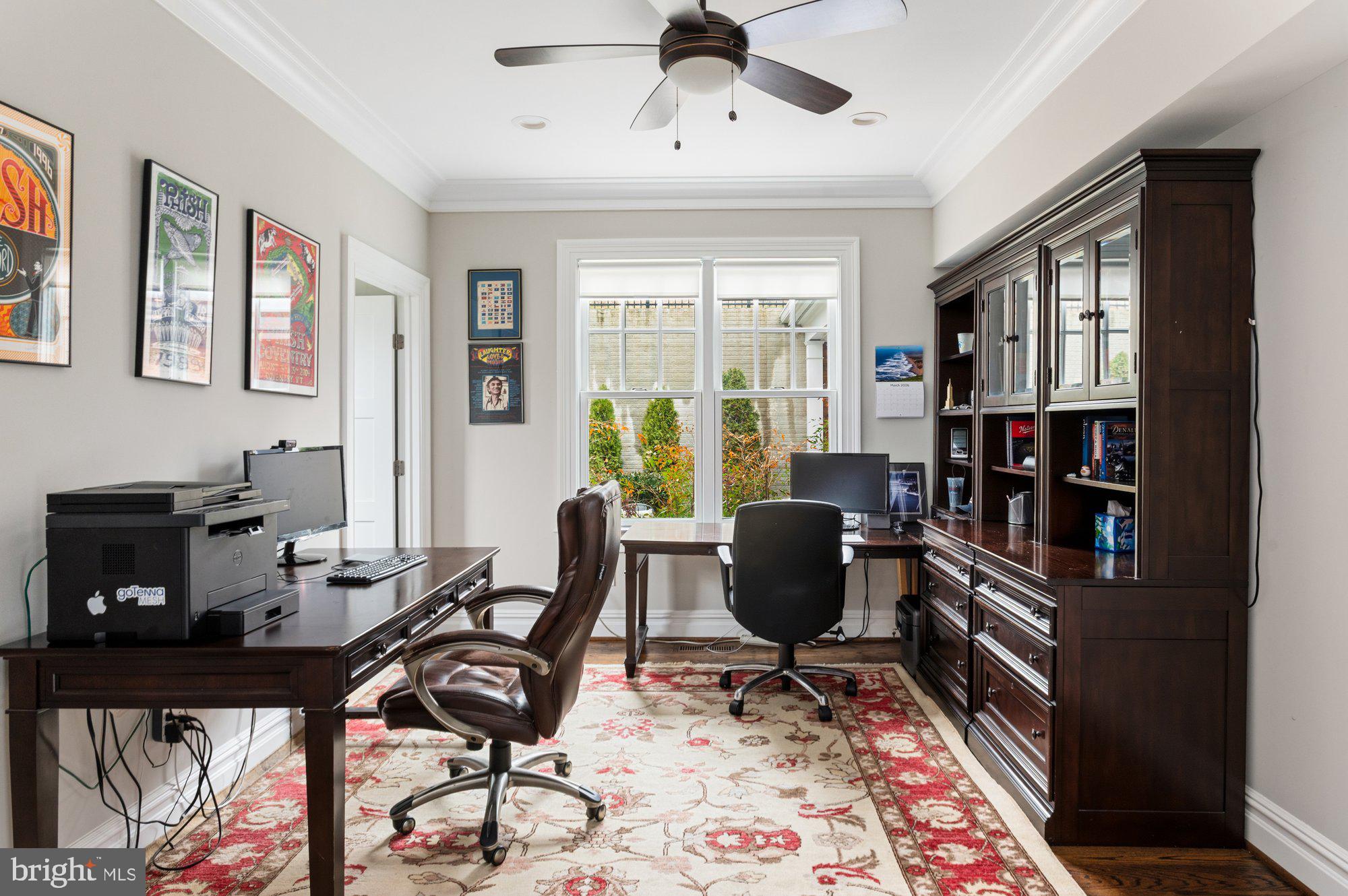 1610 Brookside Road McLean, VA 22101 - Photo 19 of 51 a view of a workspace with furniture and a window